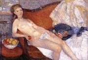 Girl with Apple, William J.Glackens
